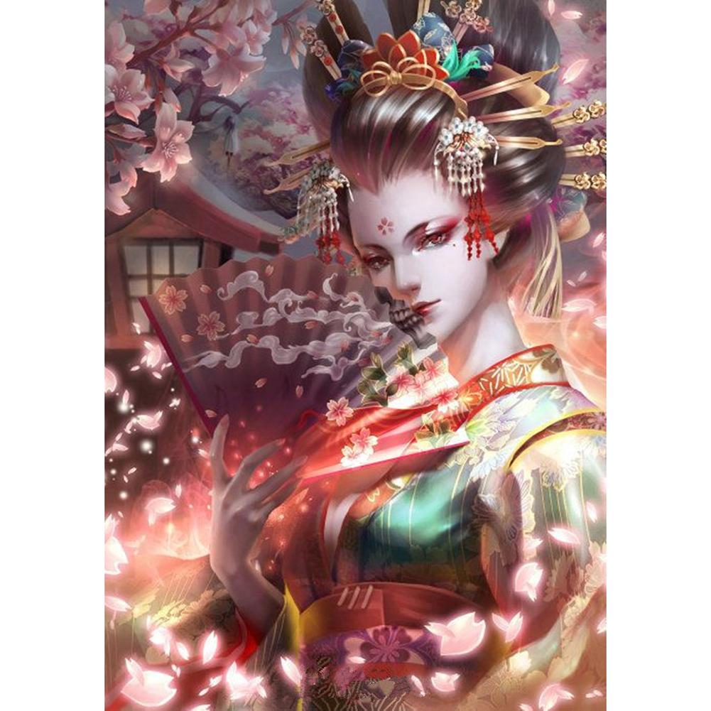 Geisha - Full Round Drill Diamond Painting 30*40CM