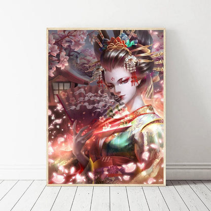 Geisha - Full Round Drill Diamond Painting 30*40CM