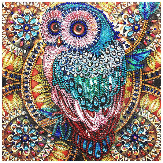 Owl - Special Shaped Drill Diamond Painting 30*30CM