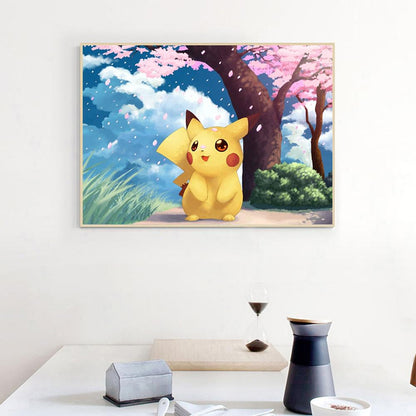 Pikachu - Full Round Drill Diamond Painting 30*40CM