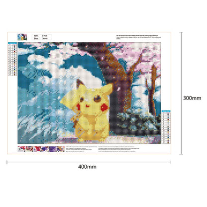 Pikachu - Full Round Drill Diamond Painting 30*40CM