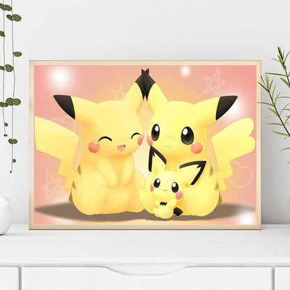 Pikachu - Full Round Drill Diamond Painting 30*40CM