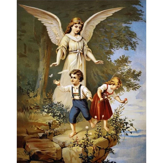 Angel - Full Round Drill Diamond Painting 40*30CM