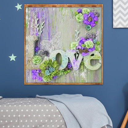 Love - Full Round Drill Diamond Painting 30*30CM