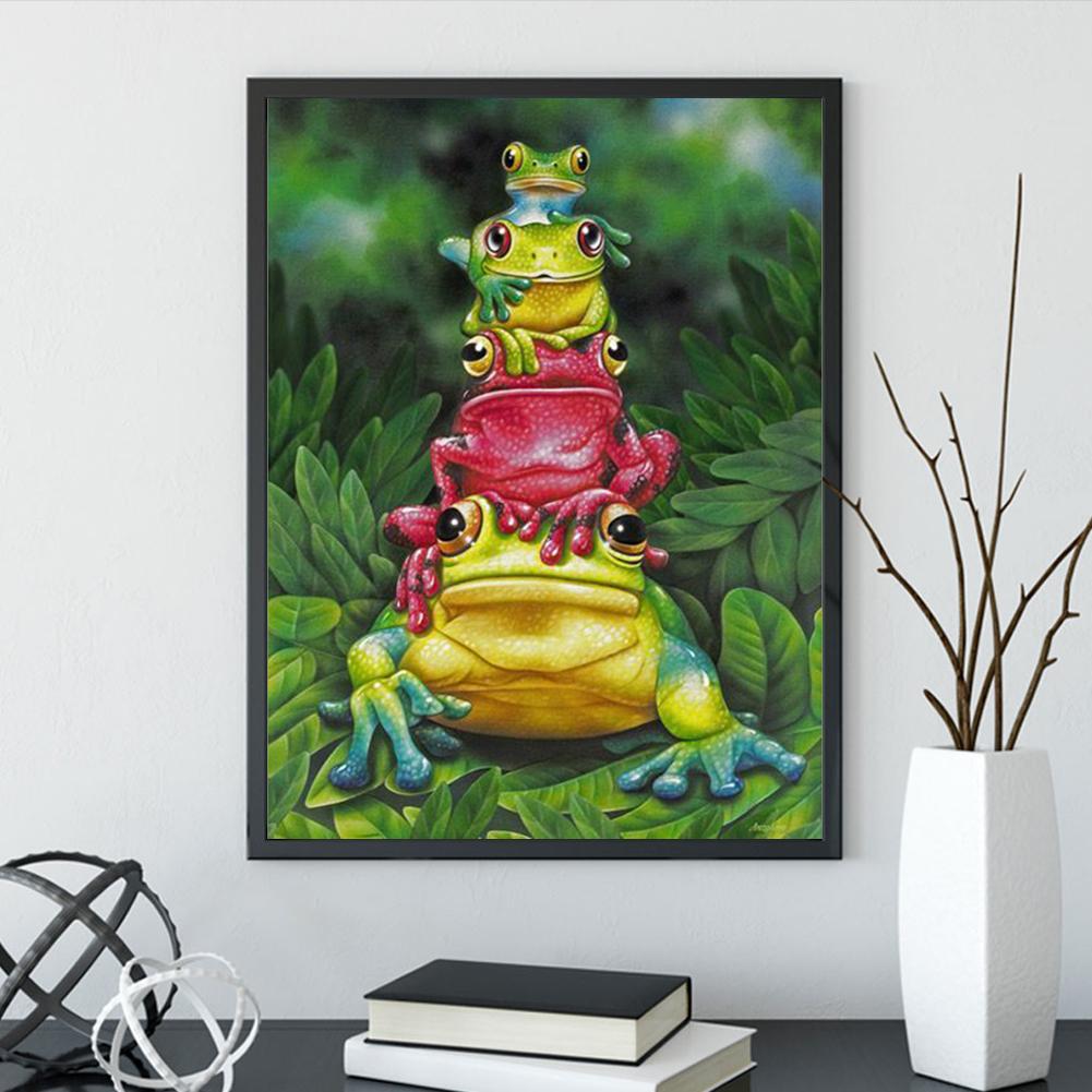 Frog - Full Round Drill Diamond Painting 40*30CM