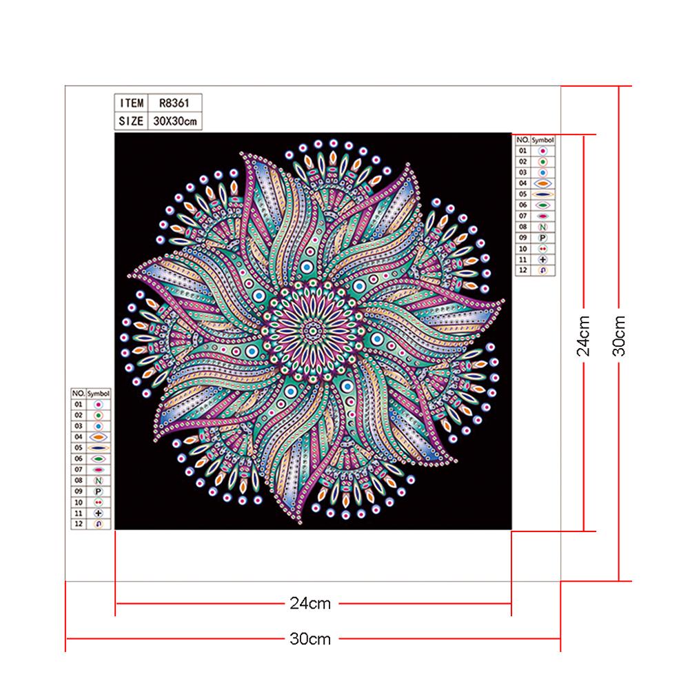 Datura - Special Shaped Drill Diamond Painting 30*30CM