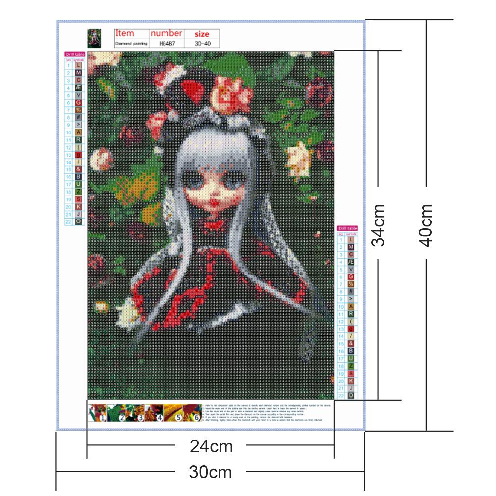 Doll - Full Round Drill Diamond Painting 30*40CM