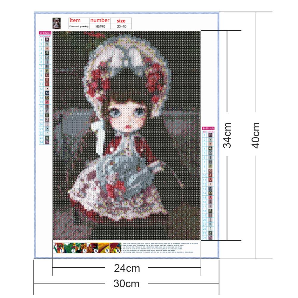 Doll - Full Round Drill Diamond Painting 30*40CM