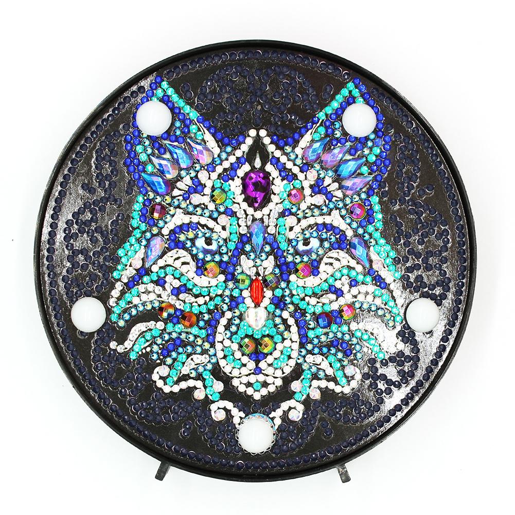 DIY Full Drill Diamond Painting Animal LED Night Lamp Embroidery Home Decor