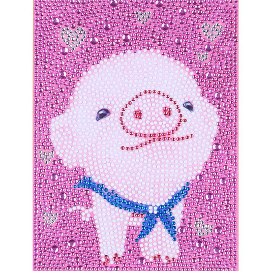 Pig - Special Shaped Drill Diamond Painting 20*15CM