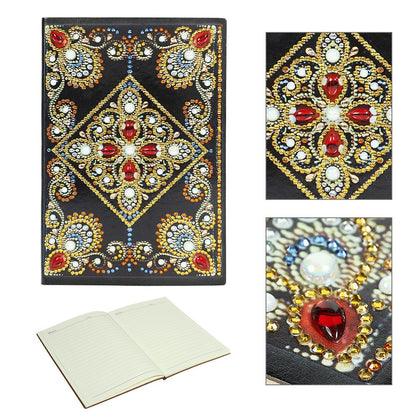 DIY Mandala Special Shaped Diamond Painting 60 Pages A5 Notebook Diary Book