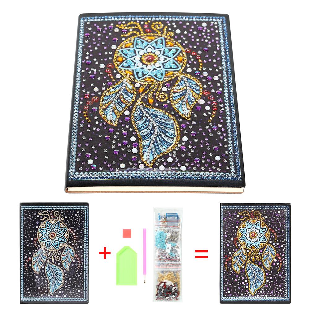 DIY Dream Catcher Special Shaped Diamond Painting 60 Sheets A5 Notebook