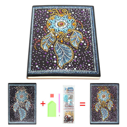 DIY Dream Catcher Special Shaped Diamond Painting 60 Sheets A5 Notebook