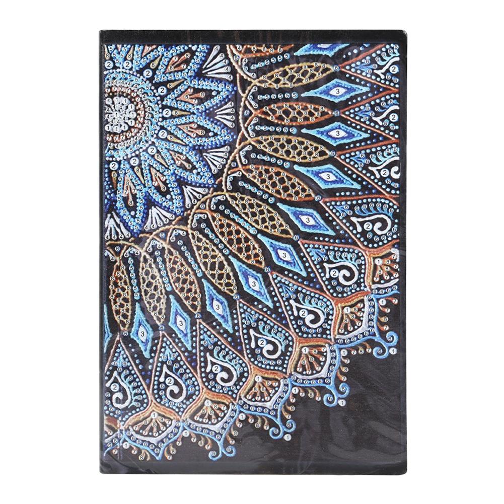 DIY Mandala Special Shaped Diamond Painting 60 Sheets Students A5 Notebook