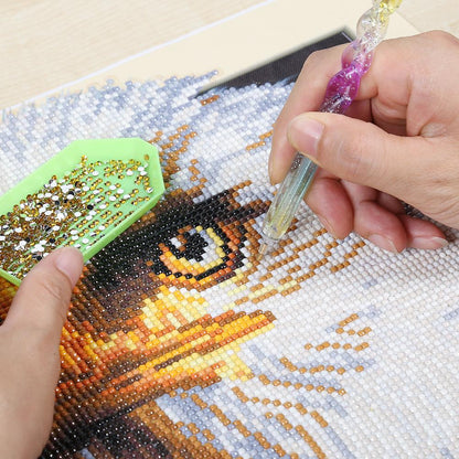 2pcs 5D DIY Diamond Painting Point Drill Pen Cross Stitch Mosaic Tools