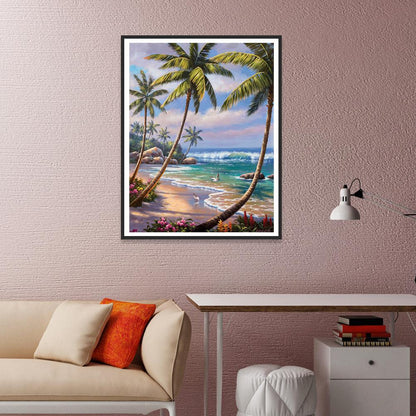 Sea View - Full Round Drill Diamond Painting 30*40CM