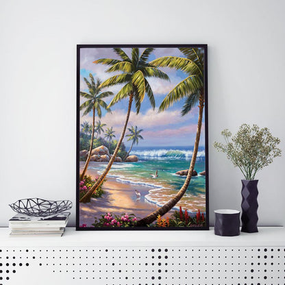 Sea View - Full Round Drill Diamond Painting 30*40CM