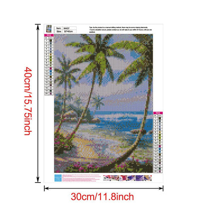 Sea View - Full Round Drill Diamond Painting 30*40CM