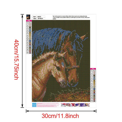 Horse - Full Round Drill Diamond Painting 30*40CM