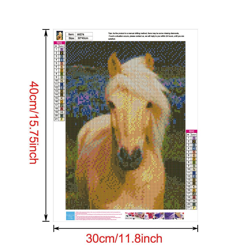 Horse - Full Round Drill Diamond Painting 30*40CM