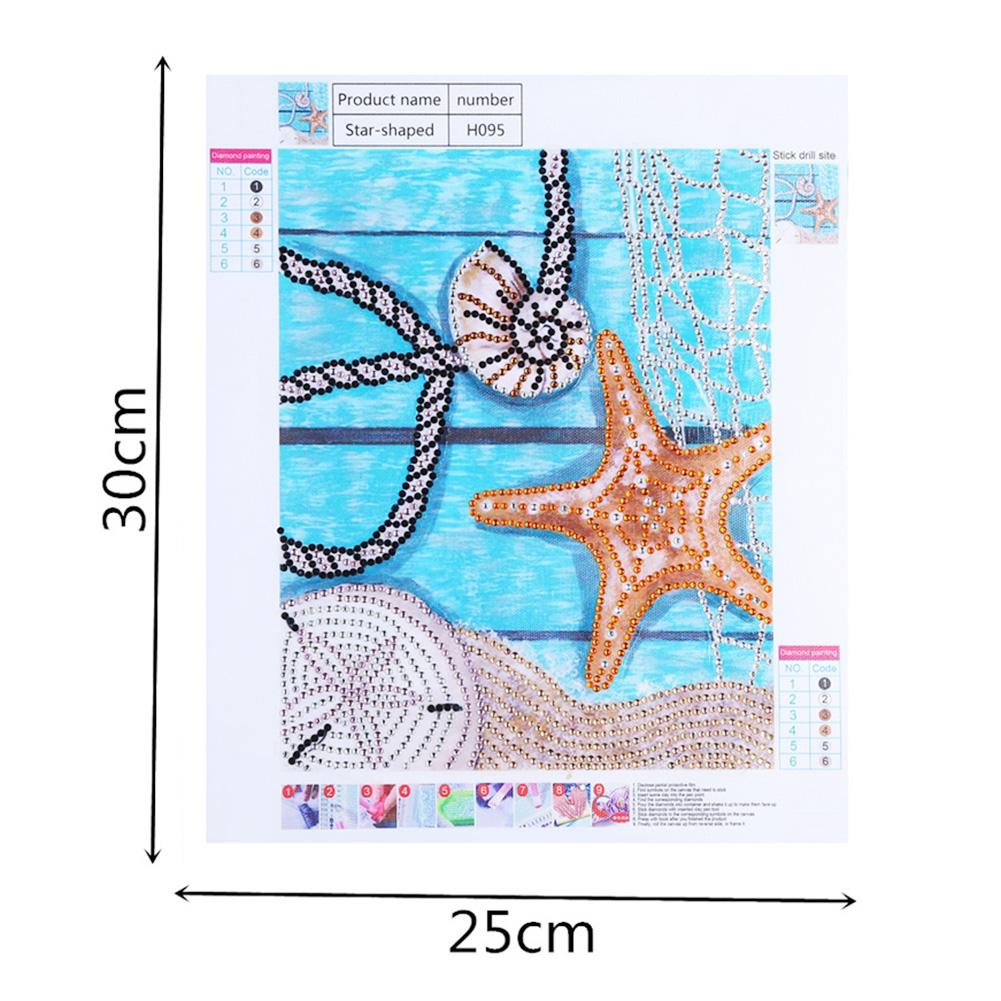 Seastar - Special Shaped Drill Diamond Painting 25*30CM