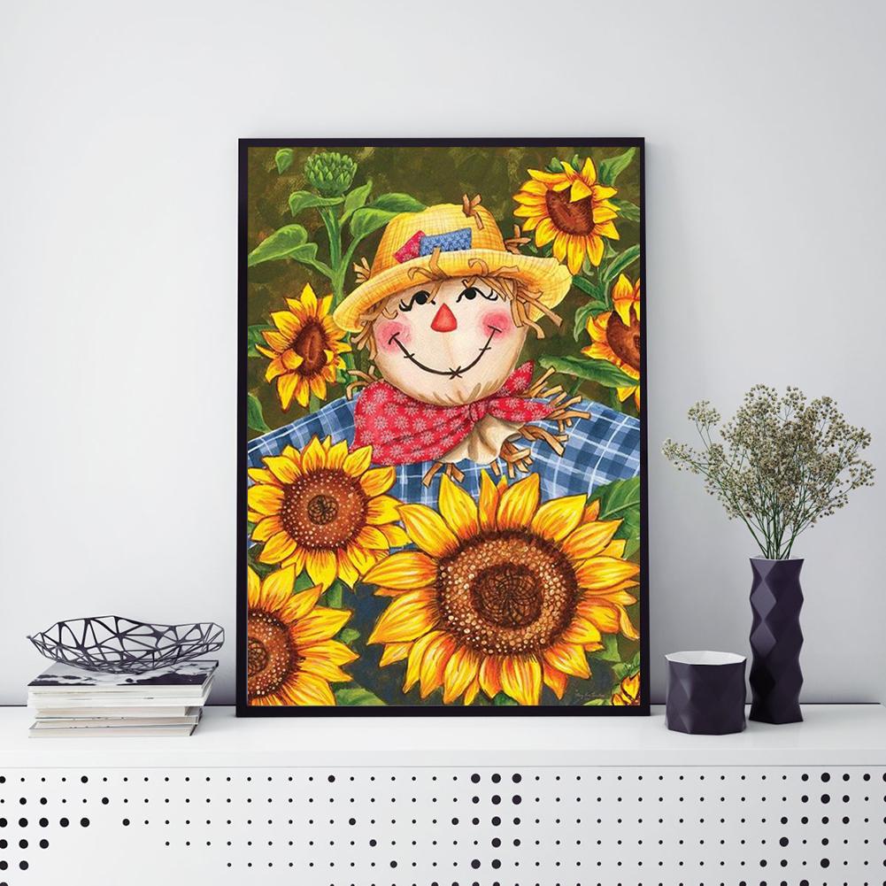 Sunflower - Full Round Drill Diamond Painting 30*40CM