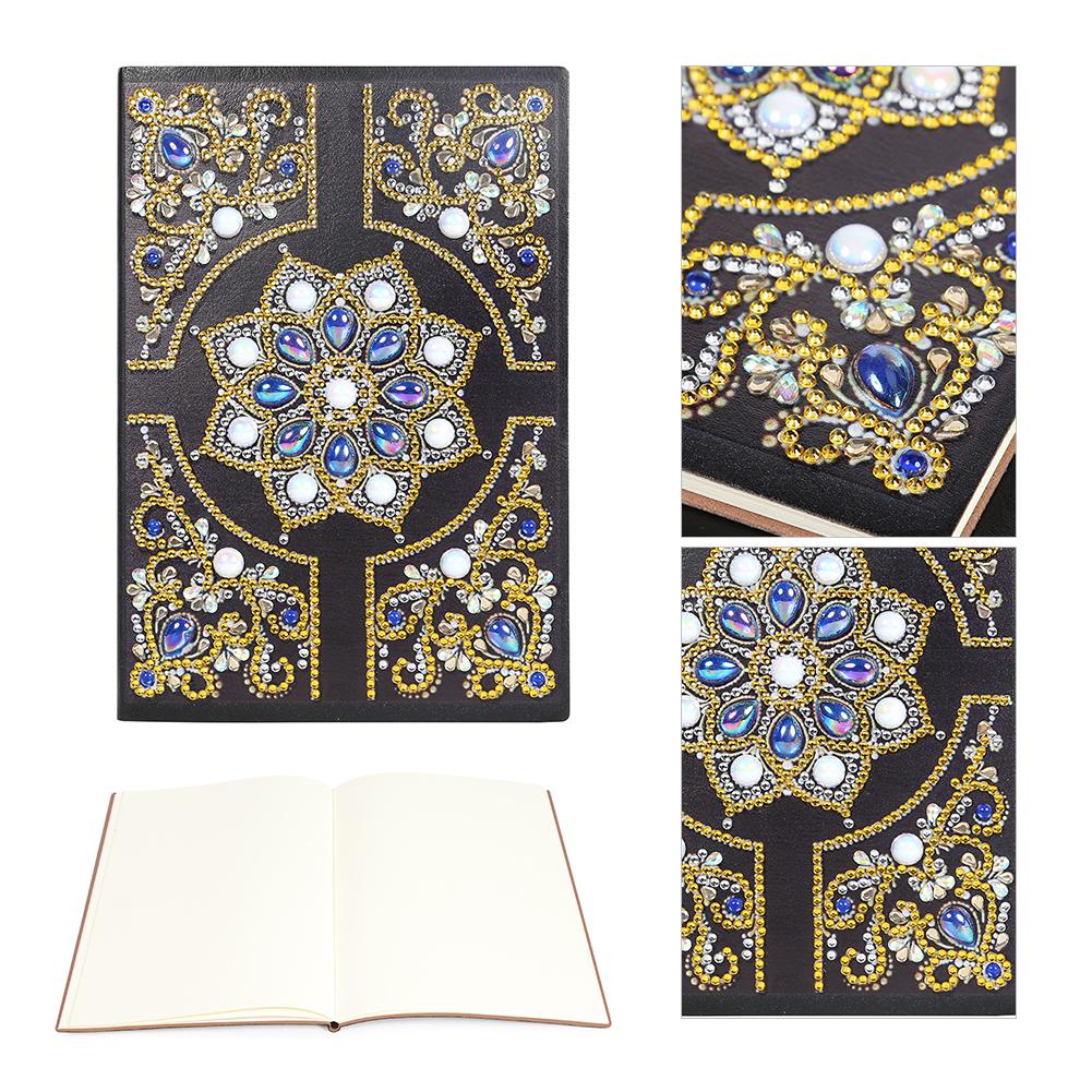 DIY Mandala Special Shaped Diamond Painting 50 Pages A5 Notebook Diary Book