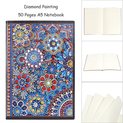 DIY Mandala Special Shaped Diamond Painting 50 Pages A5 Students Notebook