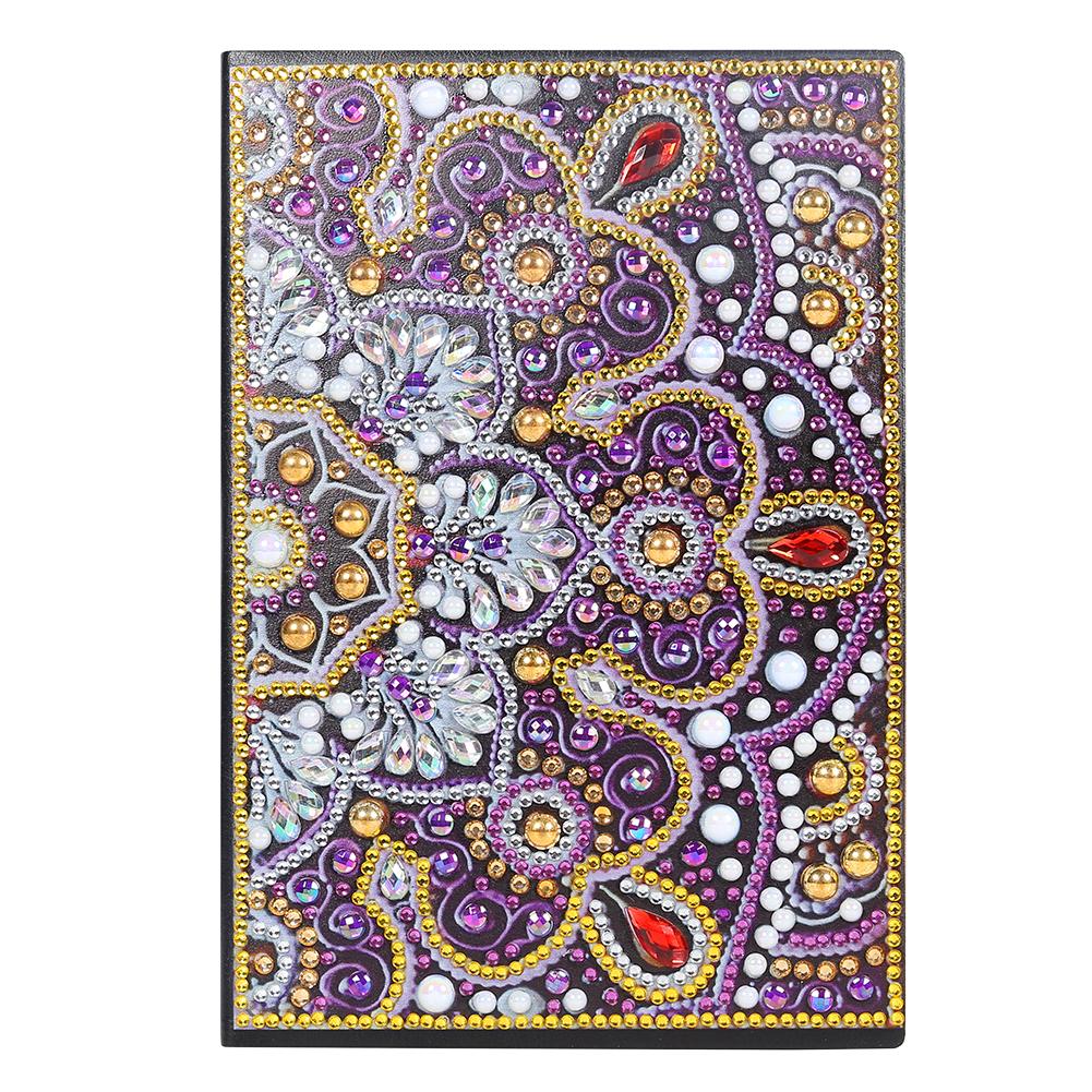 DIY Mandala Special Shaped Diamond Painting 50 Pages A5 Notepad Notebook