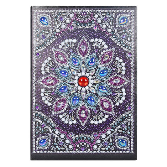 DIY Mandala Special Shaped Diamond Painting 50 Pages A5 Notebook Notepad