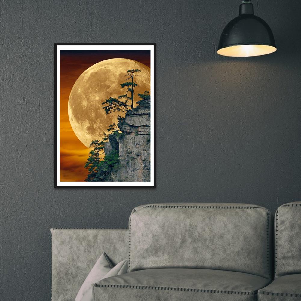 Moon Scenery - Full Round Drill Diamond Painting 40*30CM