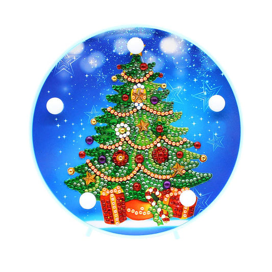 DIY LED Special Shaped Diamond Painting Christmas Tree Decorative Lights