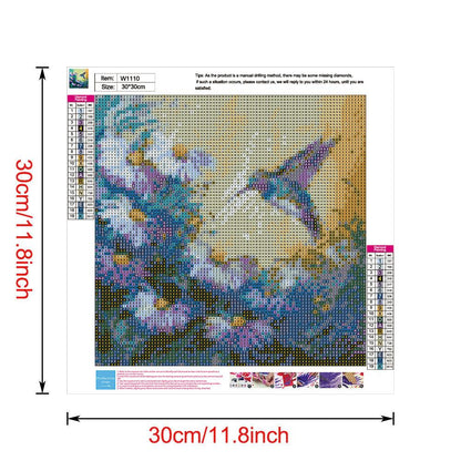 Flowers Bird - Full Round Drill Diamond Painting 30*30CM