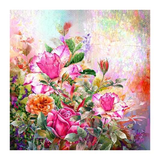 Flowers - Full Round Drill Diamond Painting 30*30CM