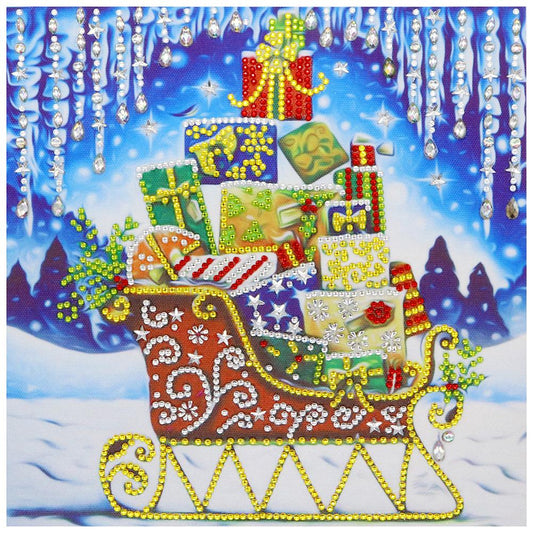 Sleigh - Full Round Drill Diamond Painting 30*30CM