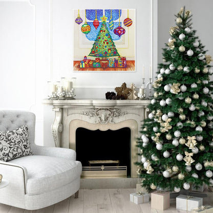 Christmas Tree - Full Round Drill Diamond Painting 30*30CM