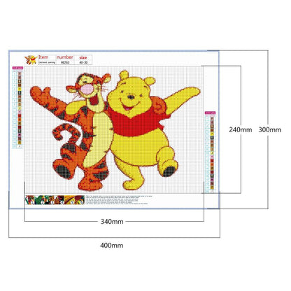 Winnie Pooh - Full Round Drill Diamond Painting 30*40CM