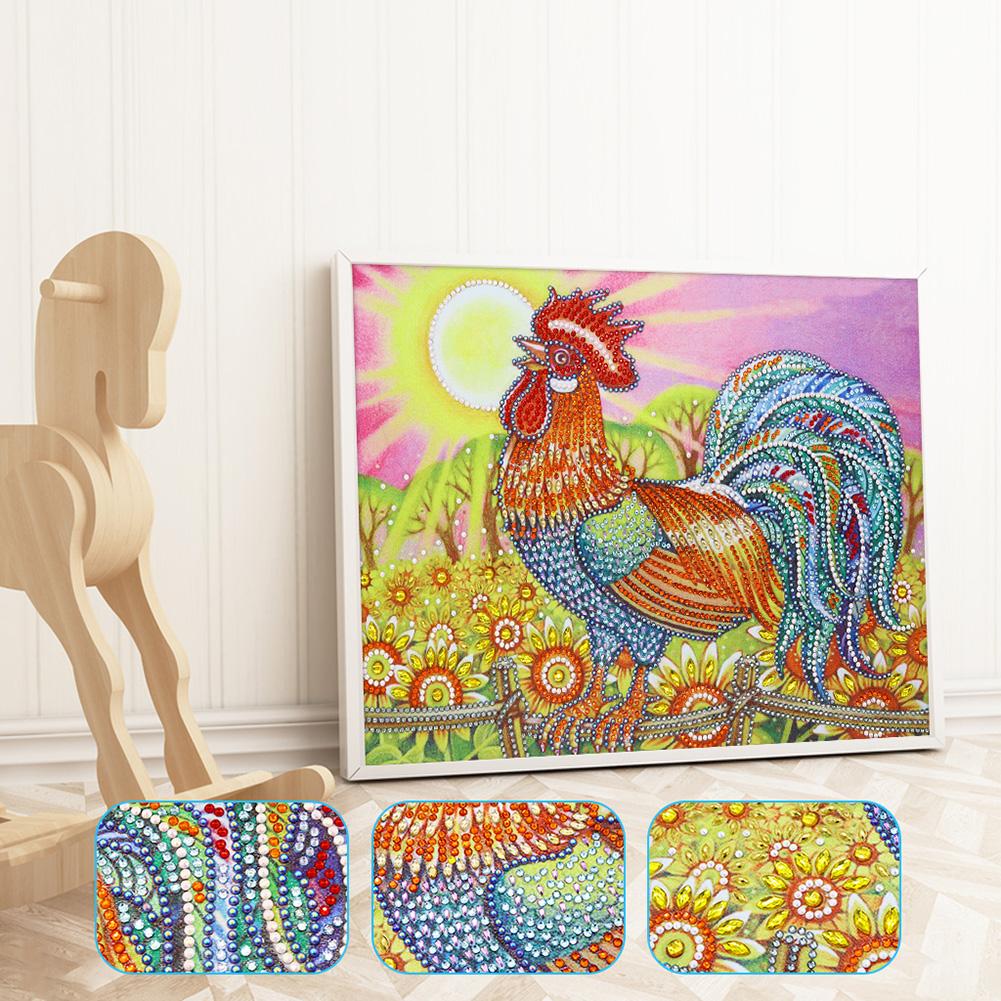 Chicken - Special Shaped Drill Diamond Painting 30*40CM