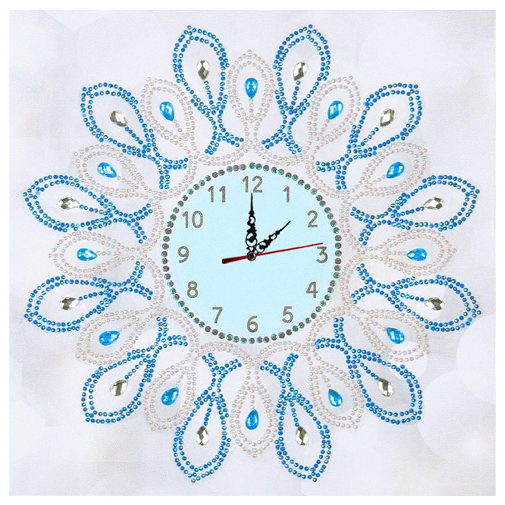 Geometric Clock - Special Shaped Drill Diamond Painting 35*35CM