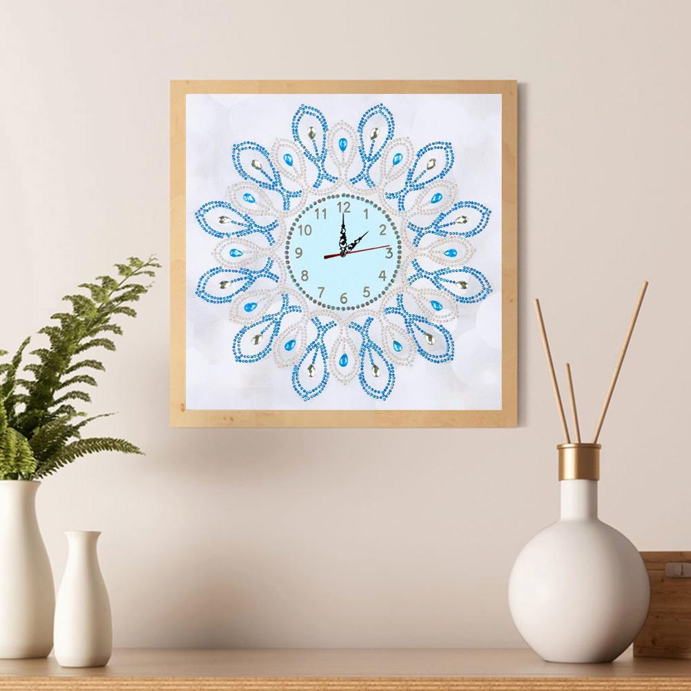 Geometric Clock - Special Shaped Drill Diamond Painting 35*35CM