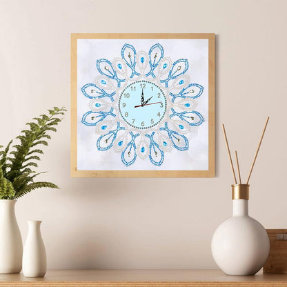 Geometric Clock - Special Shaped Drill Diamond Painting 35*35CM