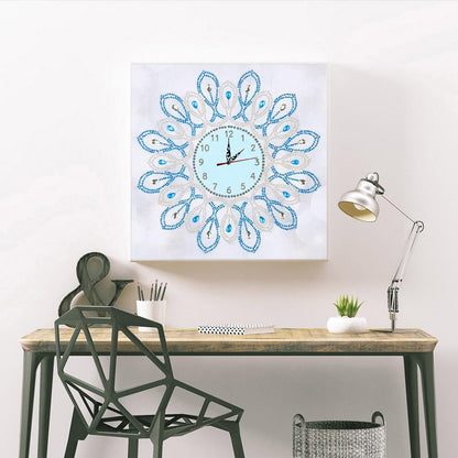 Geometric Clock - Special Shaped Drill Diamond Painting 35*35CM