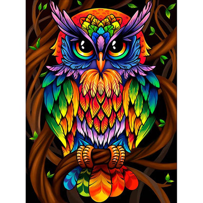 Owl - Special Shaped Drill Diamond Painting 30X40CM