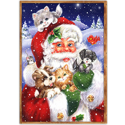 Santa Claus - Full Round Drill Diamond Painting 40*30CM