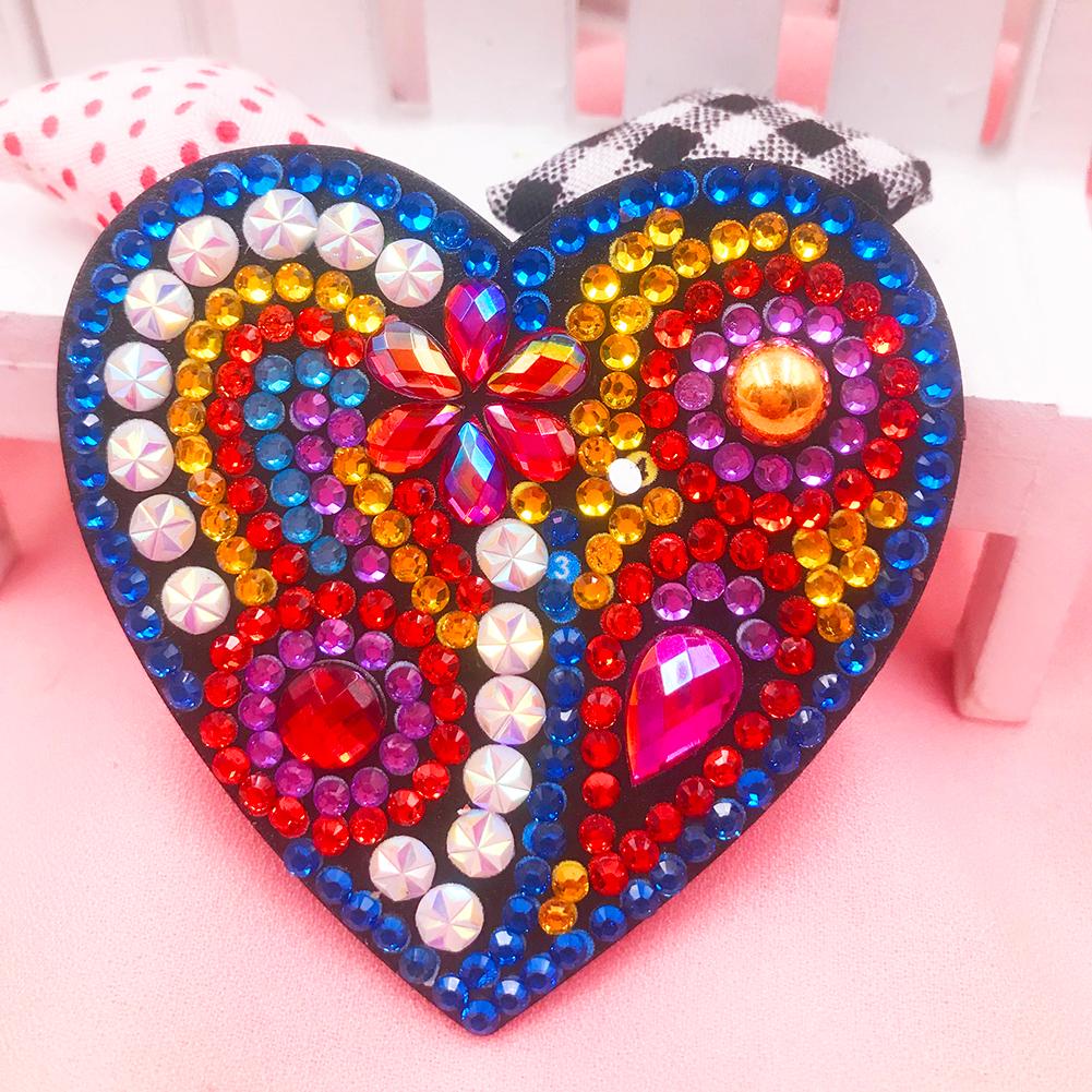 4pcs DIY Full Drill Special Shaped Heart Diamond Painting Fridge Magnet