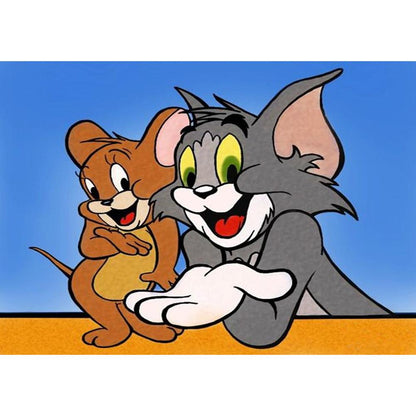 Tom Jerry - Full Round Drill Diamond Painting 30*40CM