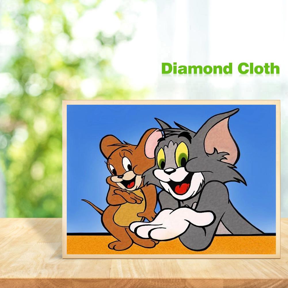 Tom Jerry - Full Round Drill Diamond Painting 30*40CM