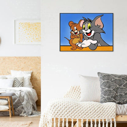 Tom Jerry - Full Round Drill Diamond Painting 30*40CM