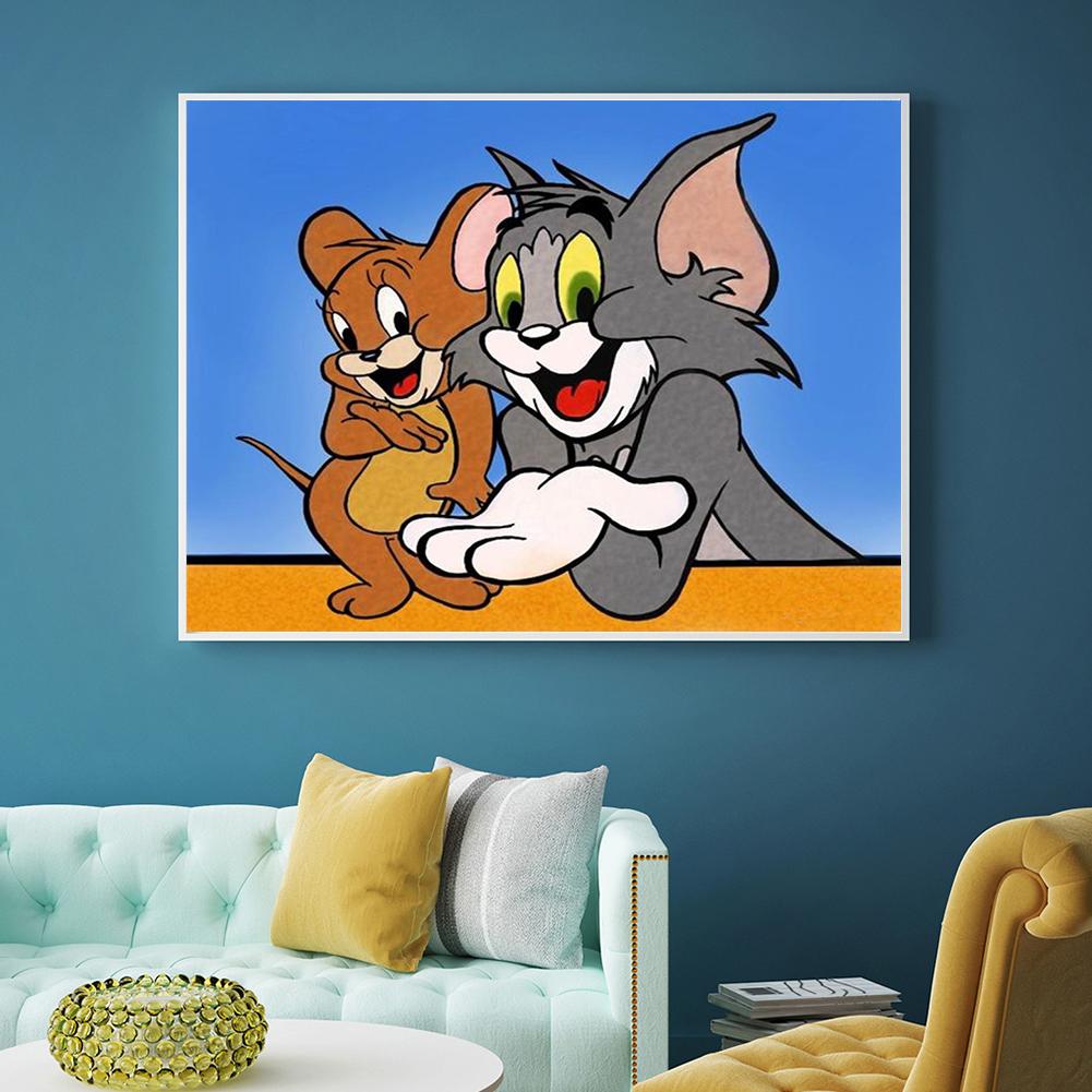 Tom Jerry - Full Round Drill Diamond Painting 30*40CM