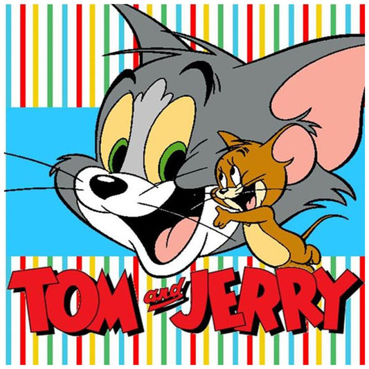 Tom Jerry - Full Round Drill Diamond Painting 30*30CM